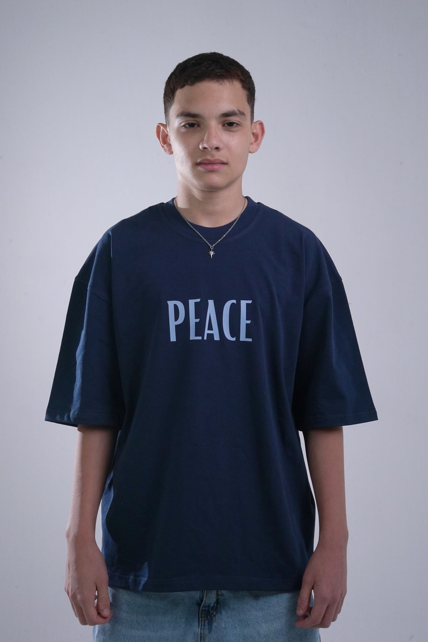 PEACE Navy Blue T-shirt