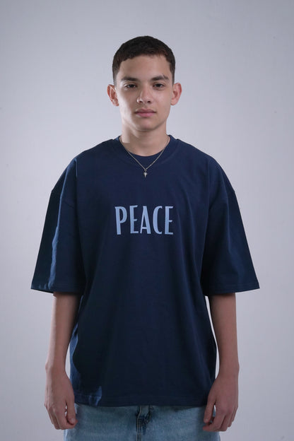 PEACE Navy Blue T-shirt