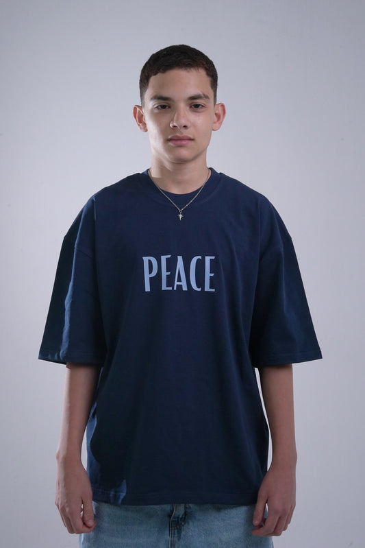 PEACE Navy Blue T-shirt