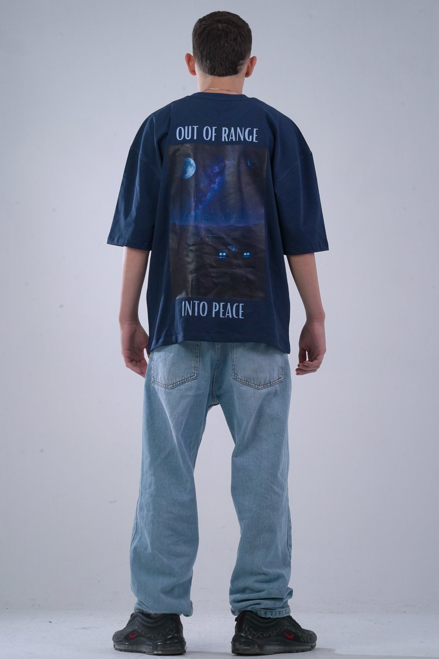 PEACE Navy Blue T-shirt