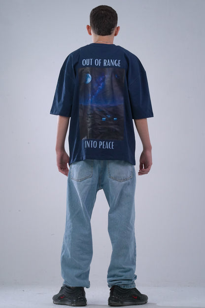 PEACE Navy Blue T-shirt