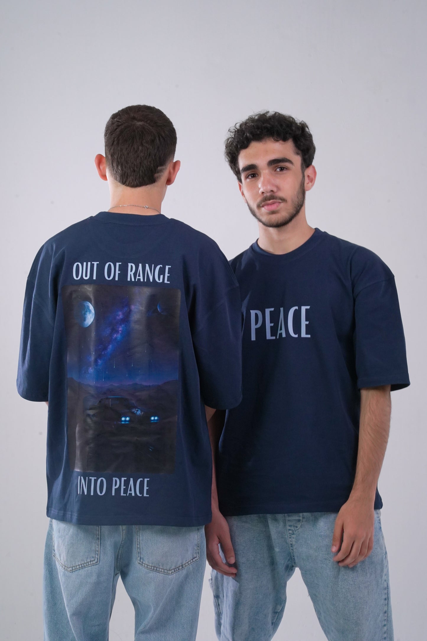 PEACE Navy Blue T-shirt