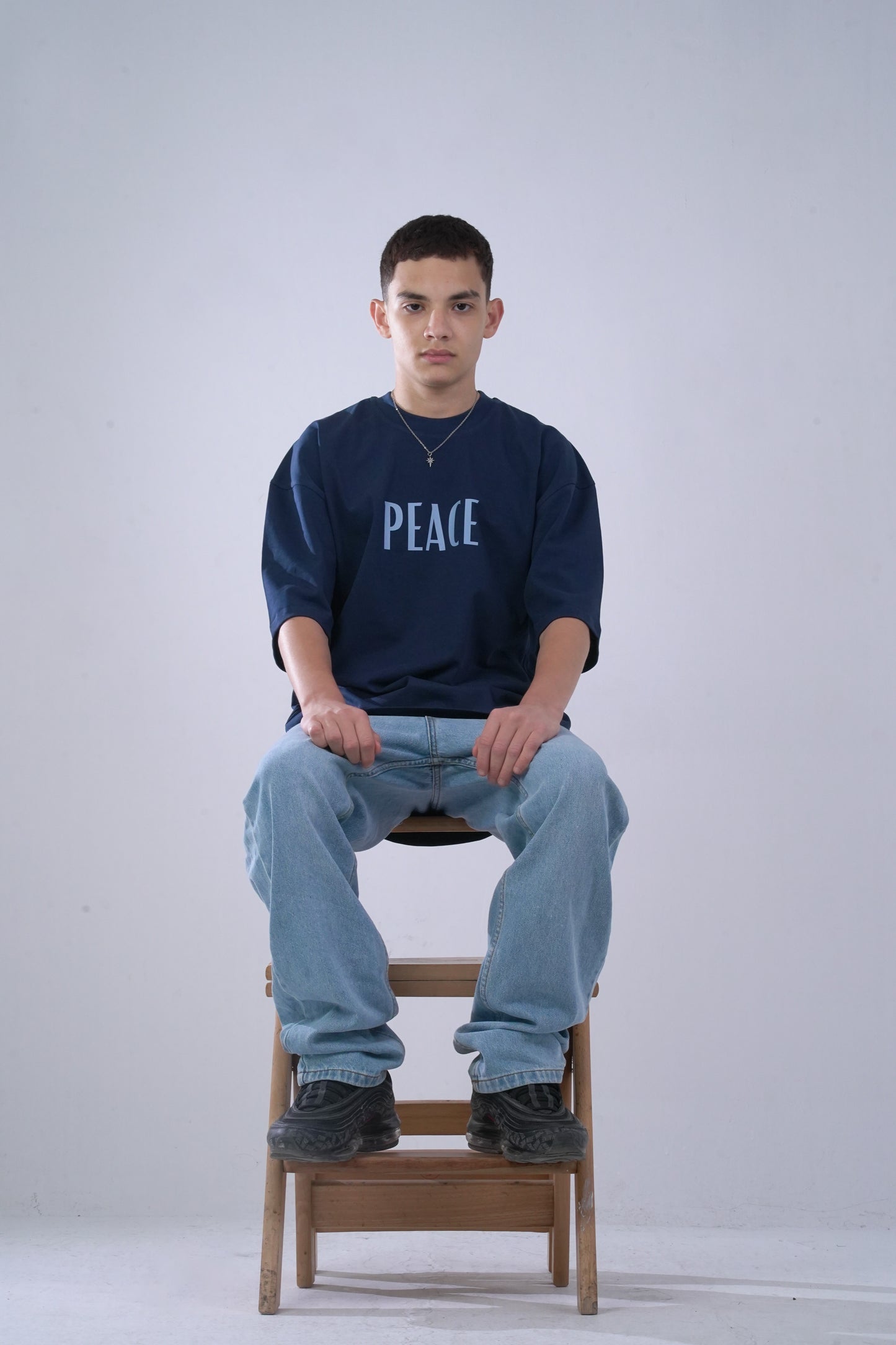 PEACE Navy Blue T-shirt